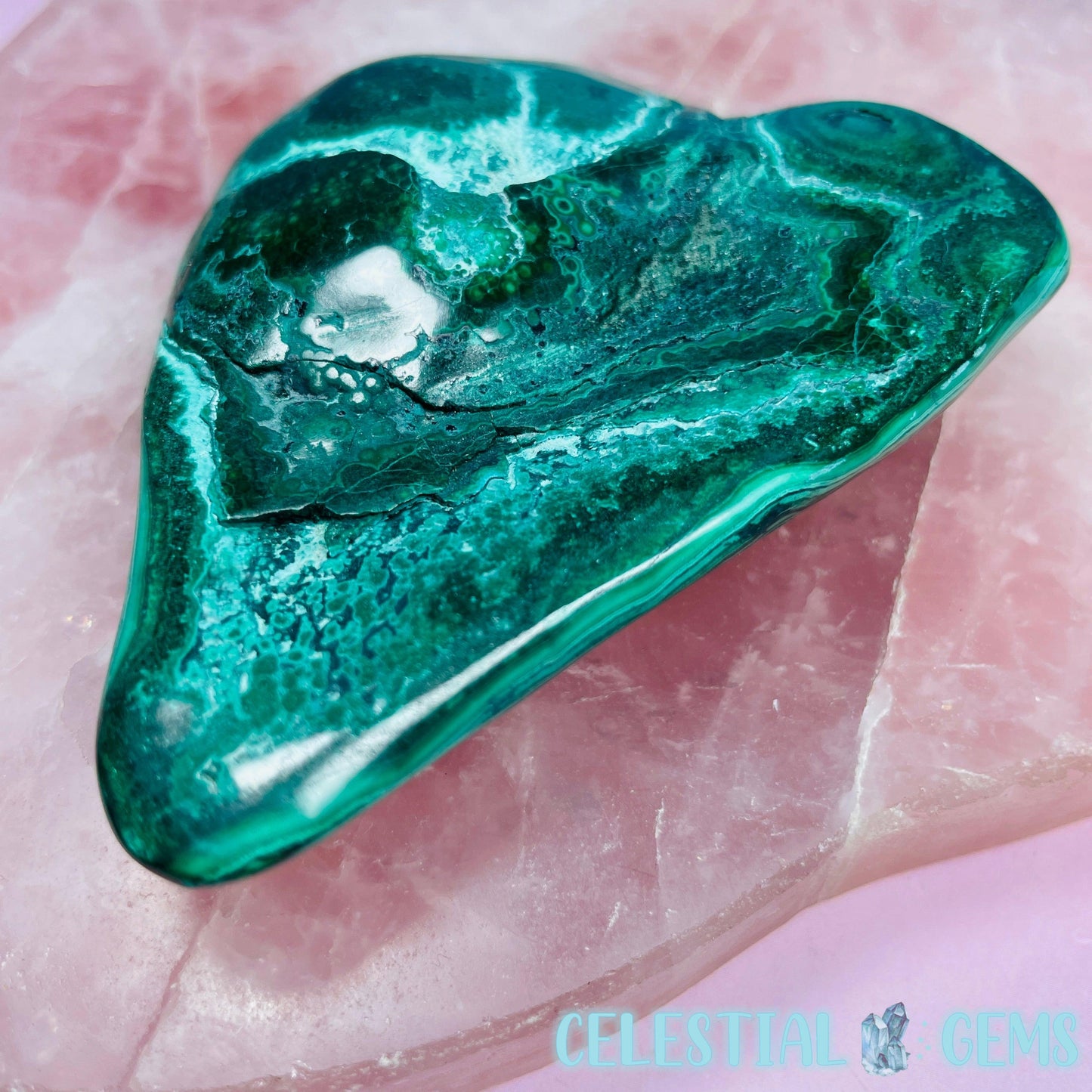 Malachite Semi-Polished Small Freeform