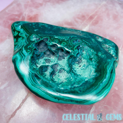 Malachite Semi-Polished Small Freeform