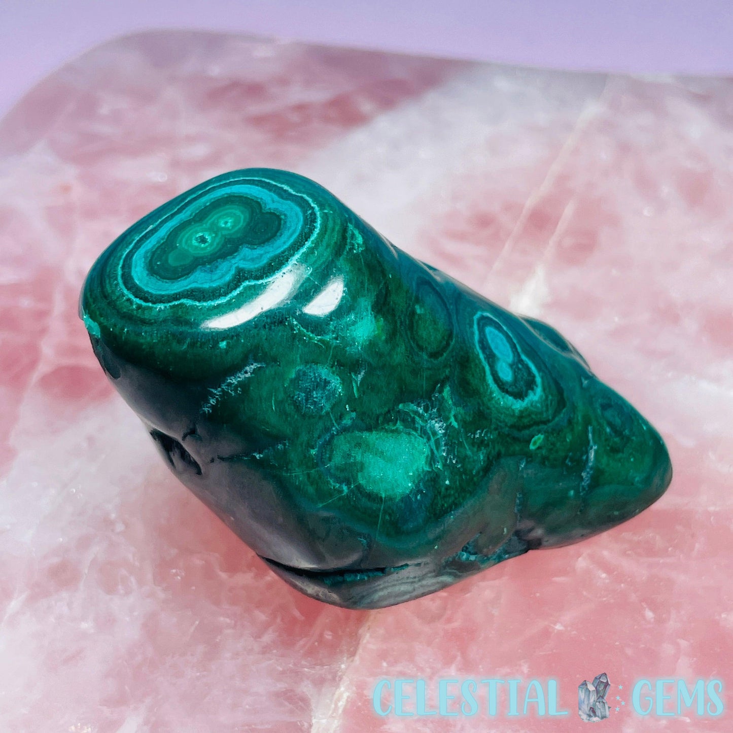 Malachite Semi-Polished Small Freeform