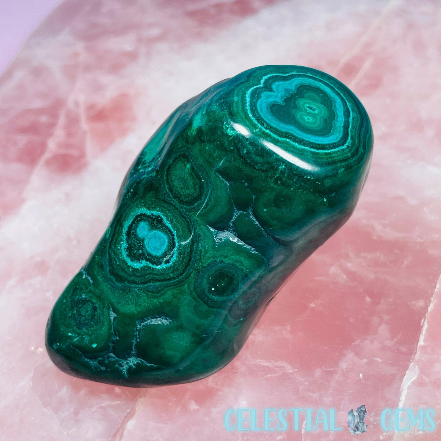 Malachite Semi-Polished Small Freeform