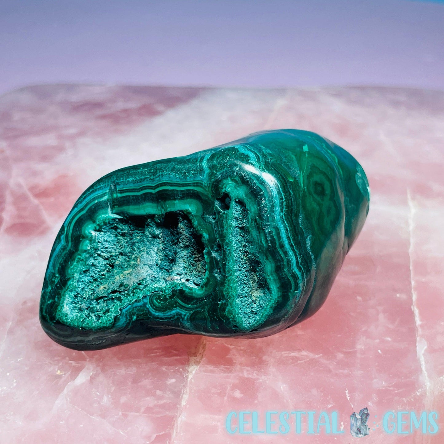 Malachite Semi-Polished Small Freeform