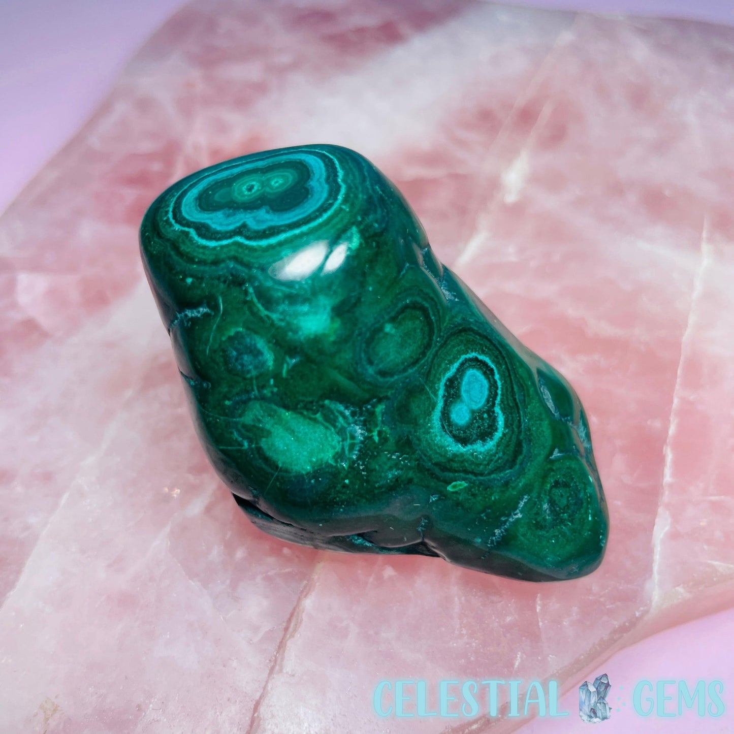 Malachite Semi-Polished Small Freeform
