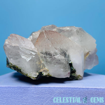 Quartz + Epidote + Hematite Small Cluster Specimen