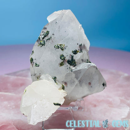 Quartz + Epidote + Hematite Small Cluster Specimen