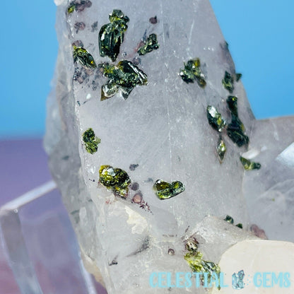 Quartz + Epidote + Hematite Small Cluster Specimen