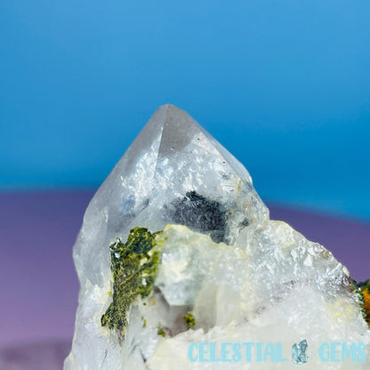 Quartz + Epidote + Hematite Medium Cluster Specimen