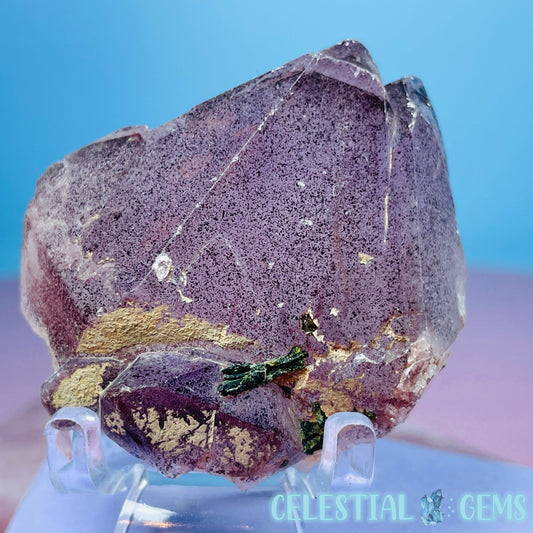 Amethyst + Epidote + Hematite Small Cluster Specimen