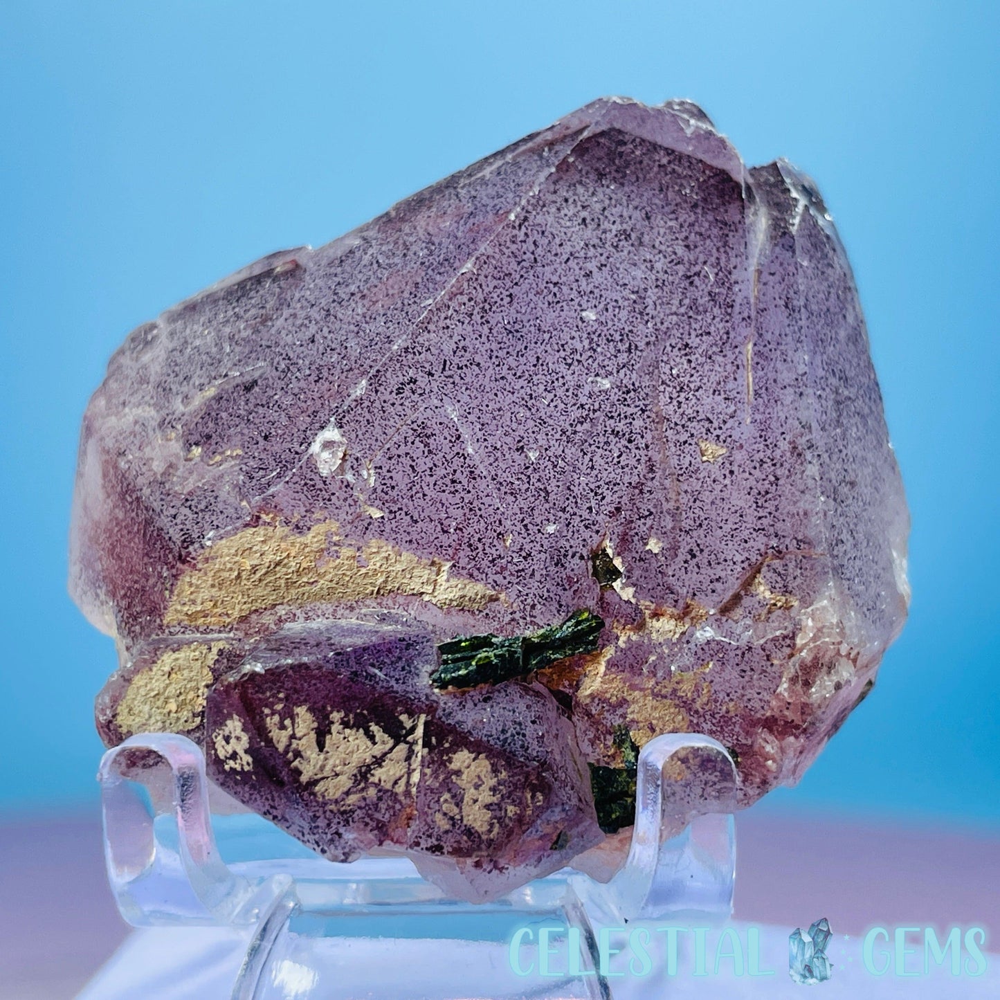 Amethyst + Epidote + Hematite Small Cluster Specimen