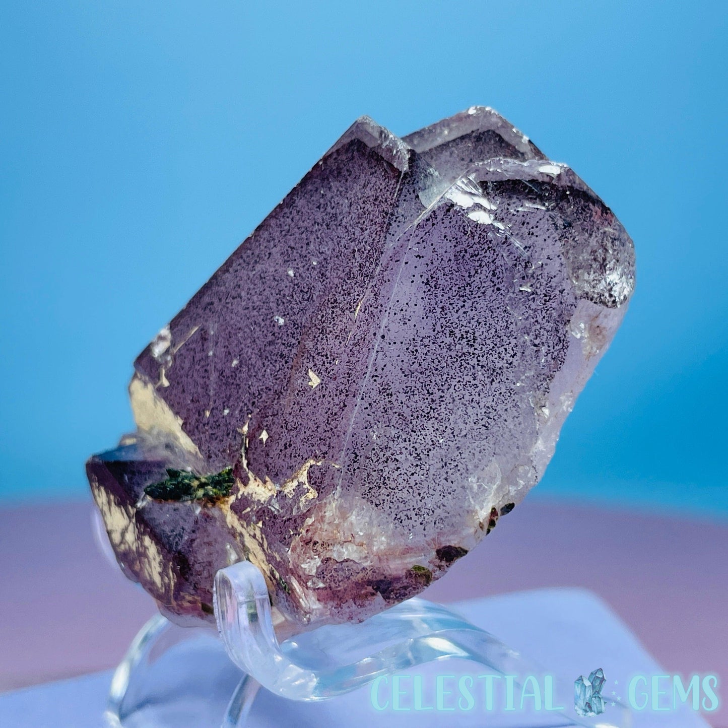 Amethyst + Epidote + Hematite Small Cluster Specimen