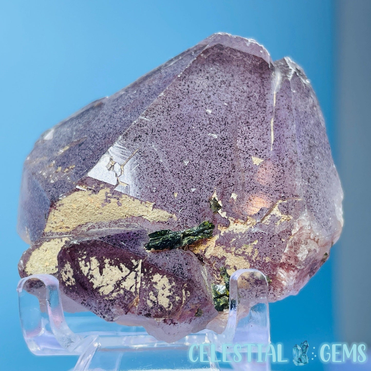 Amethyst + Epidote + Hematite Small Cluster Specimen