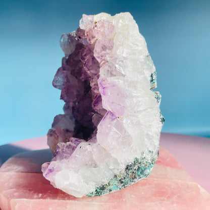 Amethyst Medium Standing Cluster (Video)