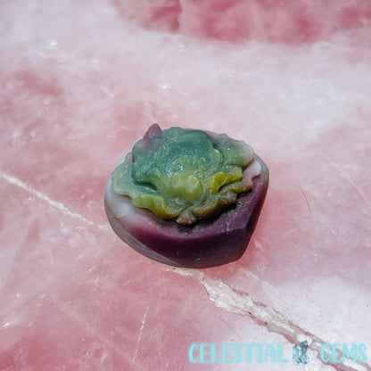 Rare Alashan Agate 3D Flower Mini Carving