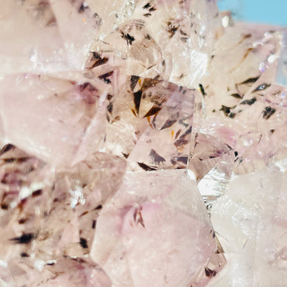 Amethyst + Cacoxenite Medium Standing Cluster (Video)