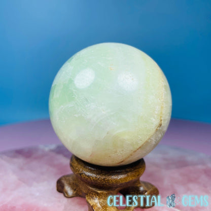 Pistachio Calcite Medium Sphere