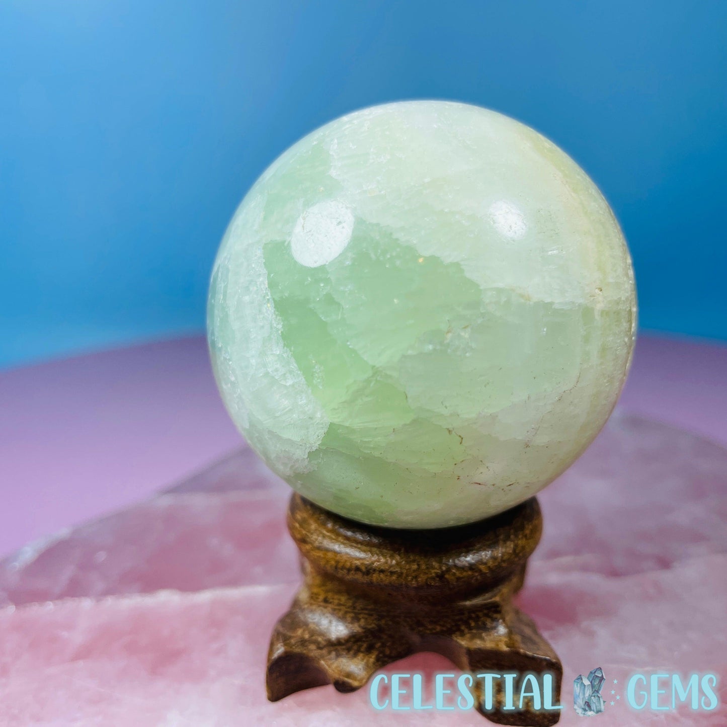 Pistachio Calcite Medium Sphere