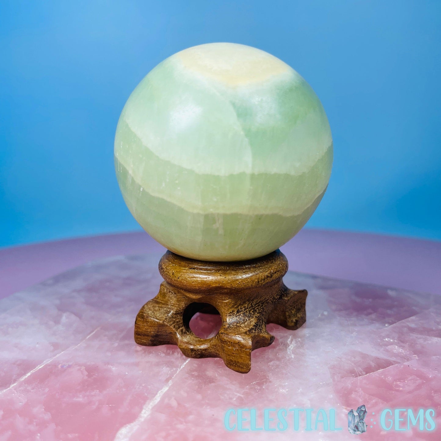 Pistachio Calcite Medium Sphere