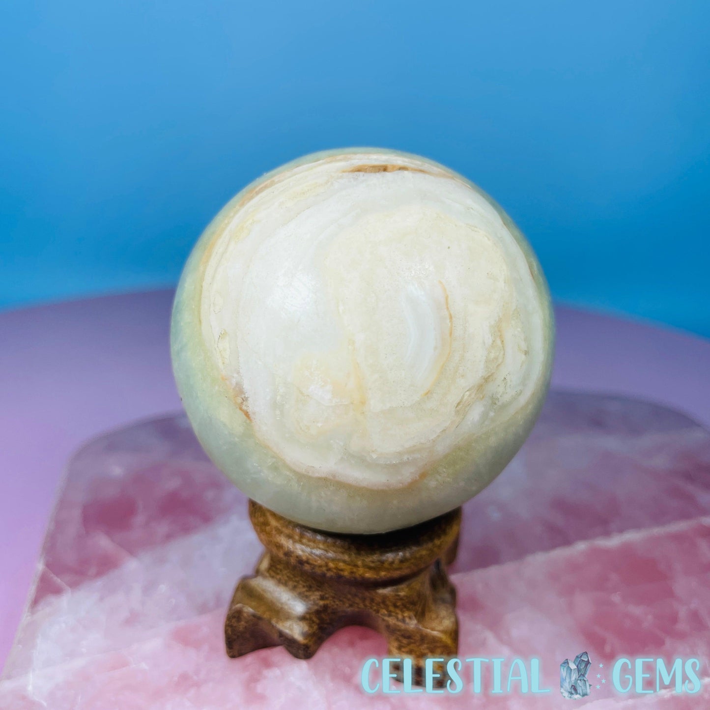 Pistachio Calcite Medium Sphere