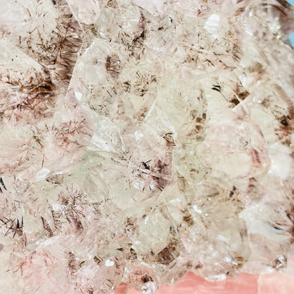 Amethyst + Cacoxenite Large Standing Cluster (Video)