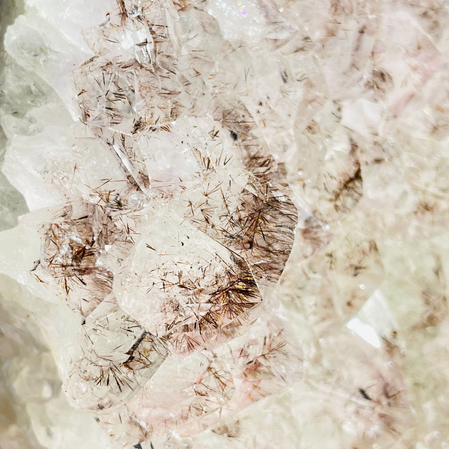 Amethyst + Cacoxenite Large Standing Cluster (Video)