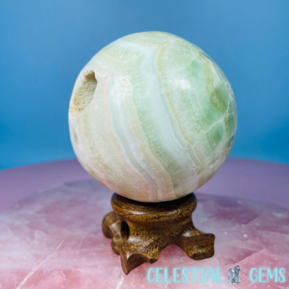 Pistachio Calcite Medium Sphere