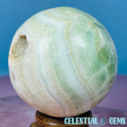 Pistachio Calcite Medium Sphere