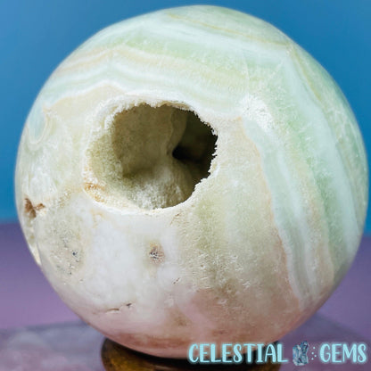 Pistachio Calcite Medium Sphere