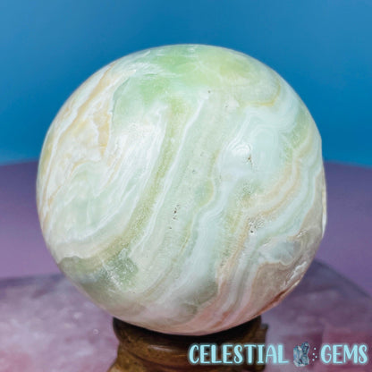 Pistachio Calcite Medium Sphere