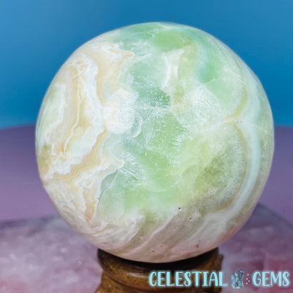 Pistachio Calcite Medium Sphere