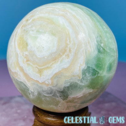 Pistachio Calcite Medium Sphere