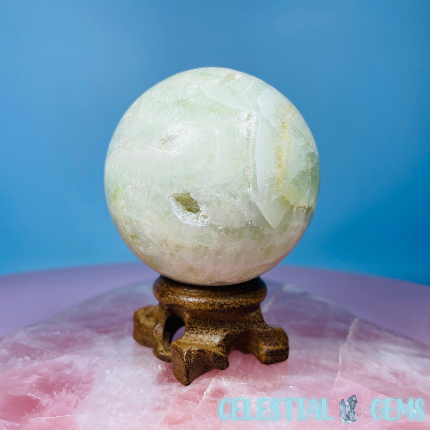 Pistachio Calcite Medium Sphere