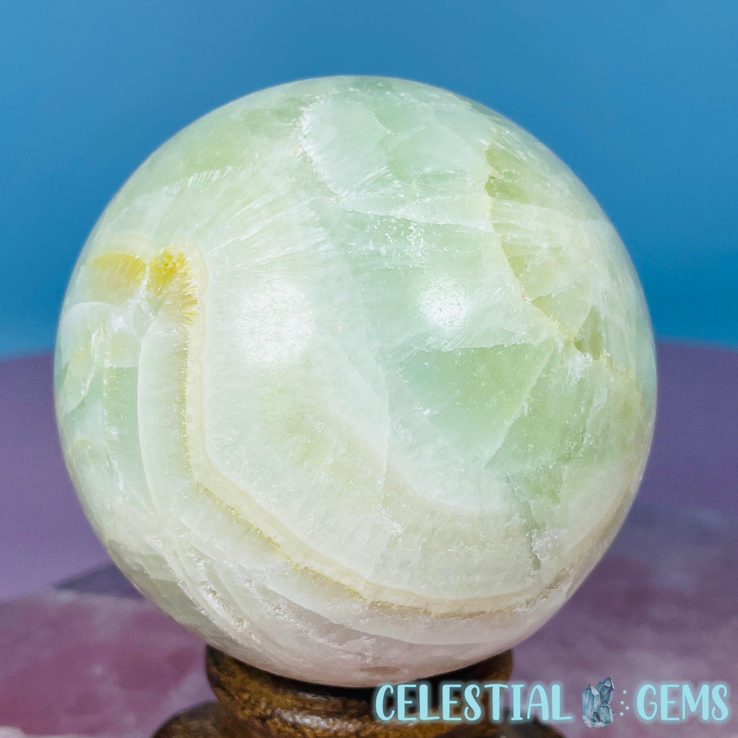 Pistachio Calcite Medium Sphere