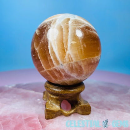 Honey Calcite Medium Sphere