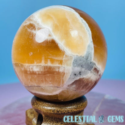 Honey Calcite Medium Sphere