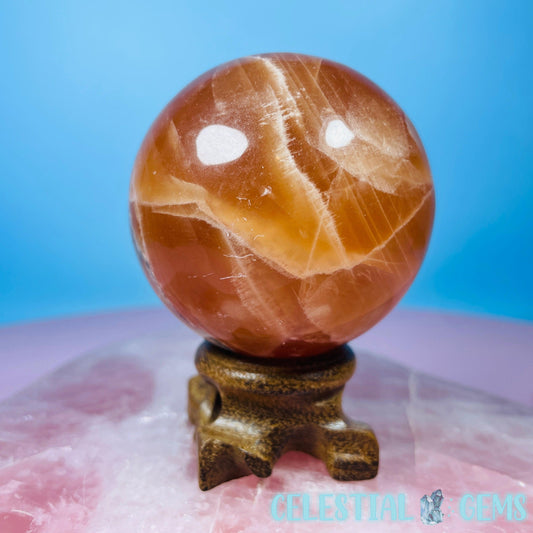 Honey Calcite Medium Sphere