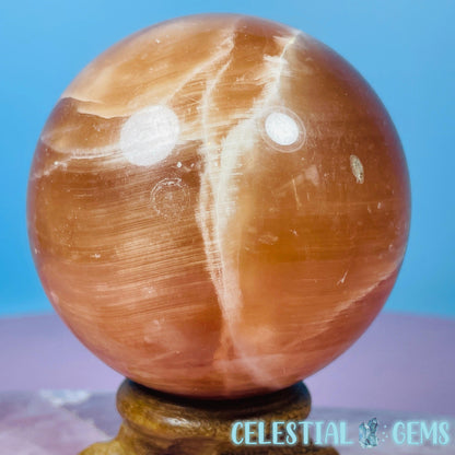 Honey Calcite Medium Sphere