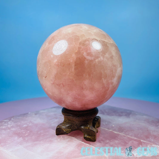 Rose Calcite Large Sphere - CHIPPED