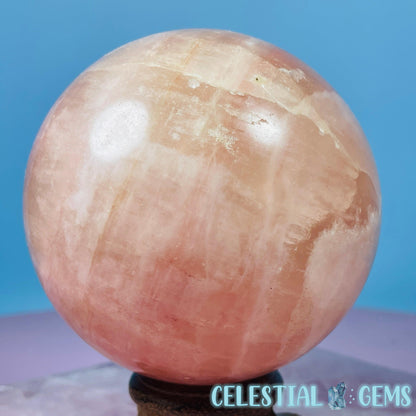 Rose Calcite Large Sphere - CHIPPED