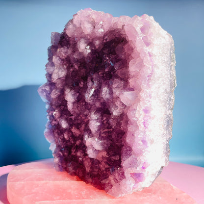 Amethyst Large Standing Cluster (Video)