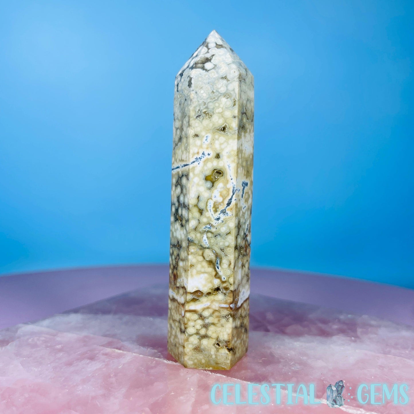 Orbicular Ocean Jasper Small Tower