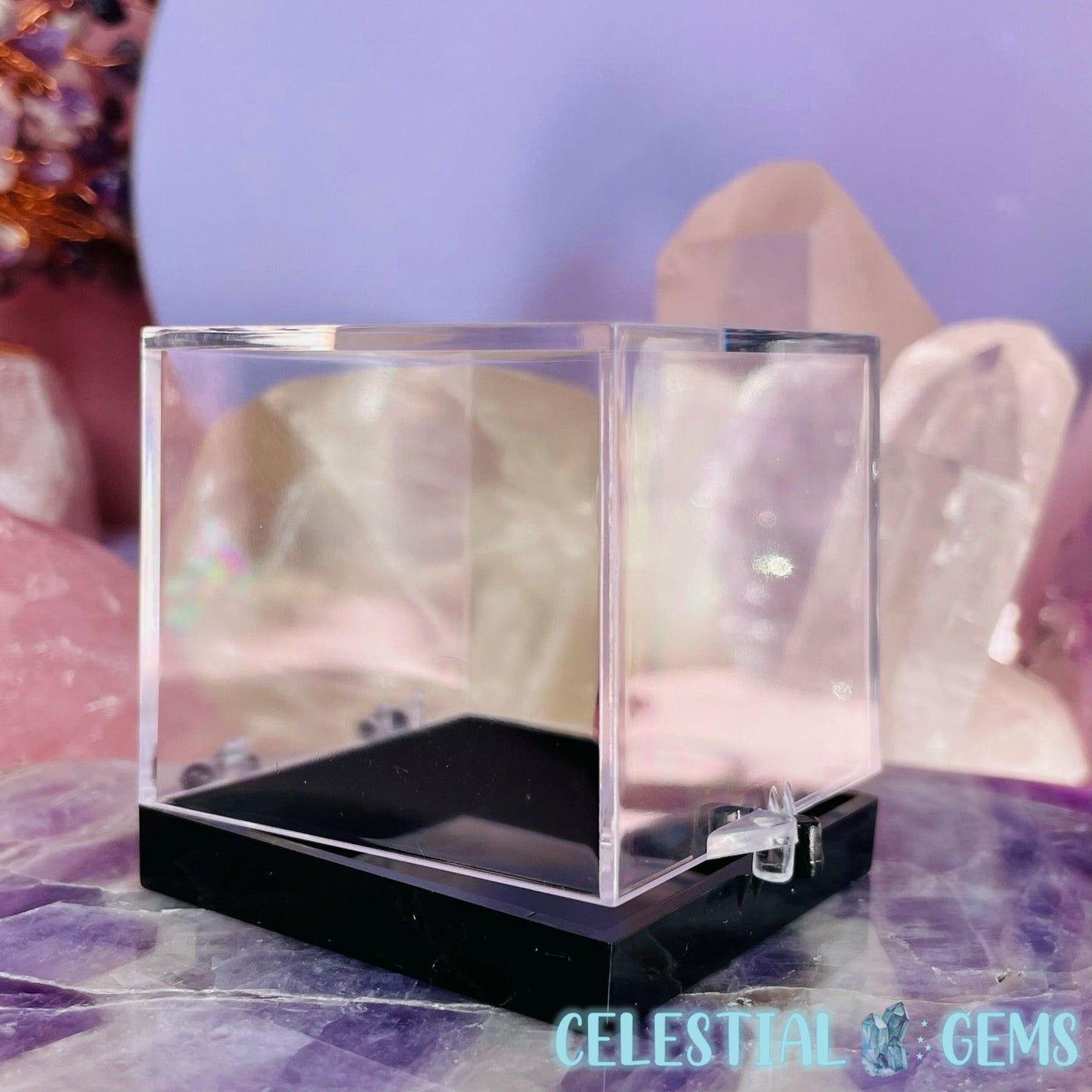 Plastic Crystal/Mineral/Specimen Medium Display Box 5.2cm (Empty)