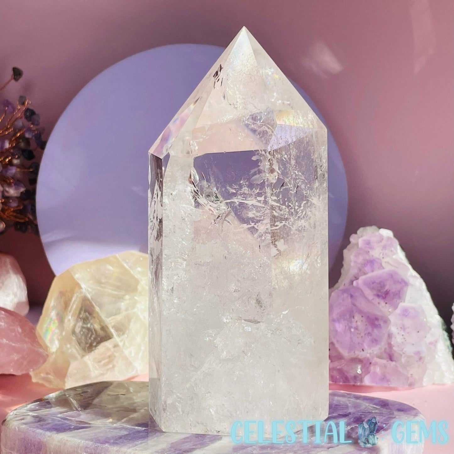 Clear Quartz Large Chunky Tower