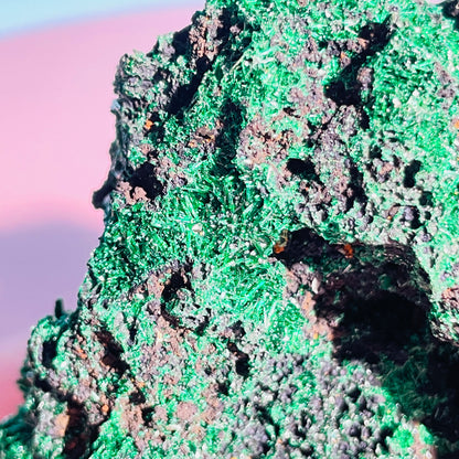 Velvet Silky Malachite Medium Raw Cluster Specimen (Video)