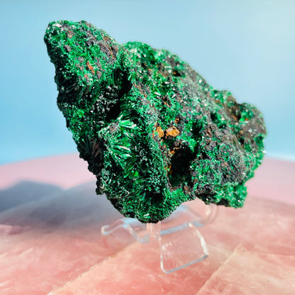 Velvet Silky Malachite Medium Raw Cluster Specimen (Video)