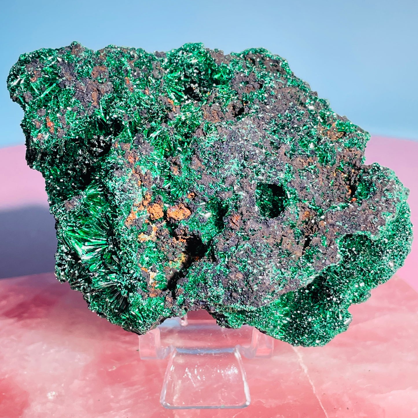 Velvet Silky Malachite Medium Raw Cluster Specimen (Video)