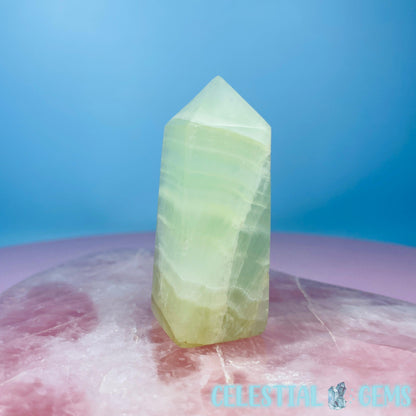 Pistachio Calcite Small Obelisk Tower