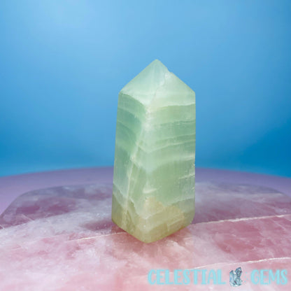 Pistachio Calcite Small Obelisk Tower