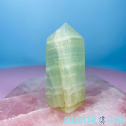 Pistachio Calcite Small Obelisk Tower