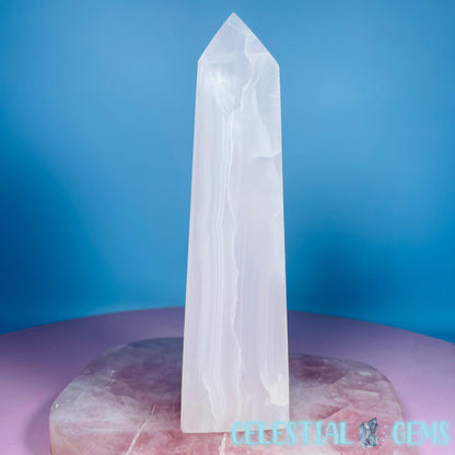 Mangano UV Calcite Large Obelisk Tower