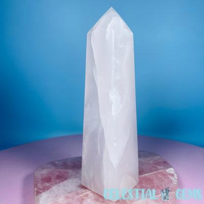 Mangano UV Calcite Large Obelisk Tower