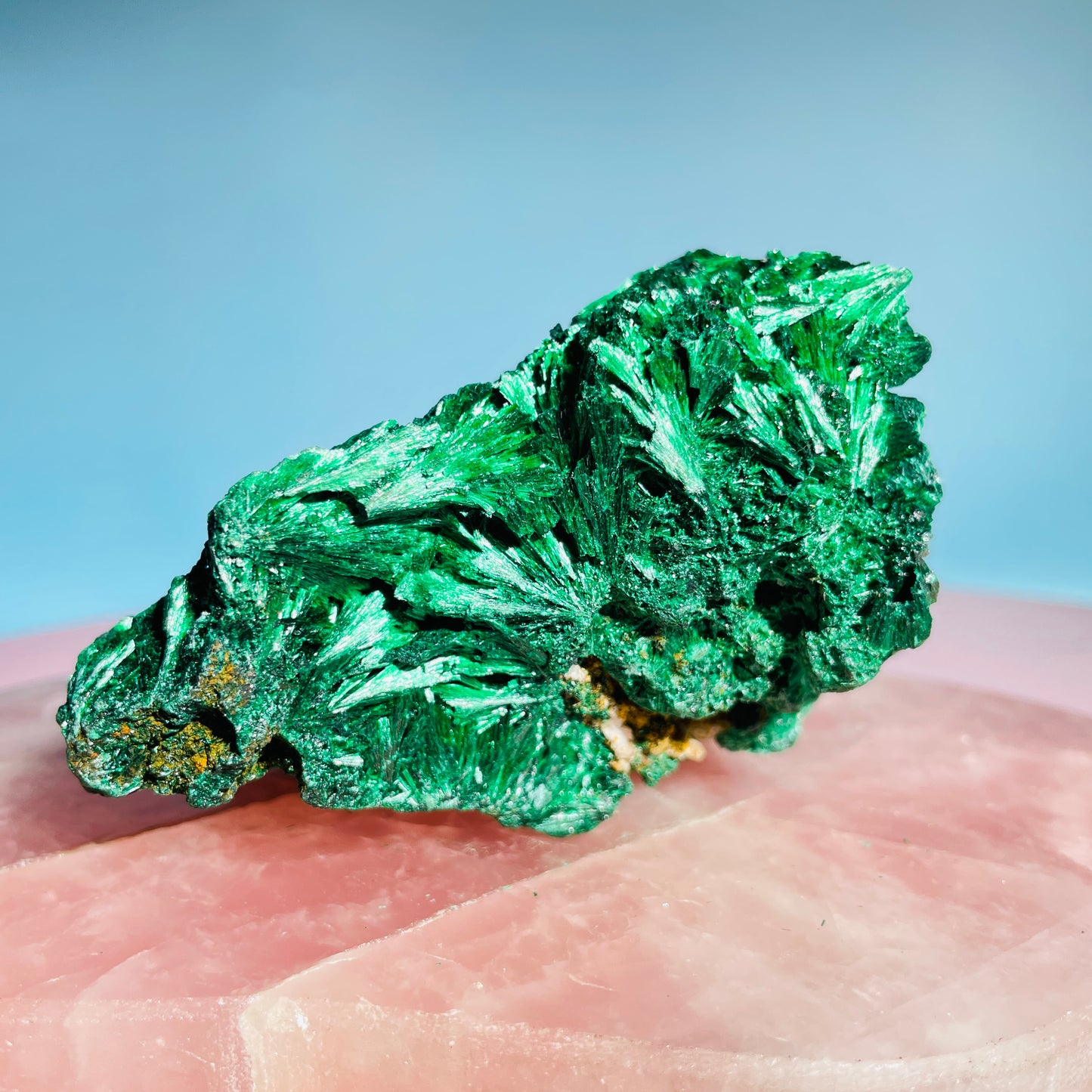 Velvet Silky Malachite Medium Raw Cluster Specimen (Video)